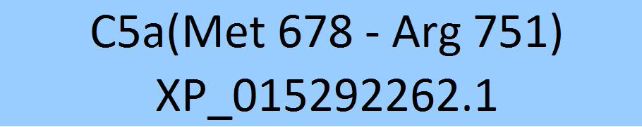 Complement C5a Structure